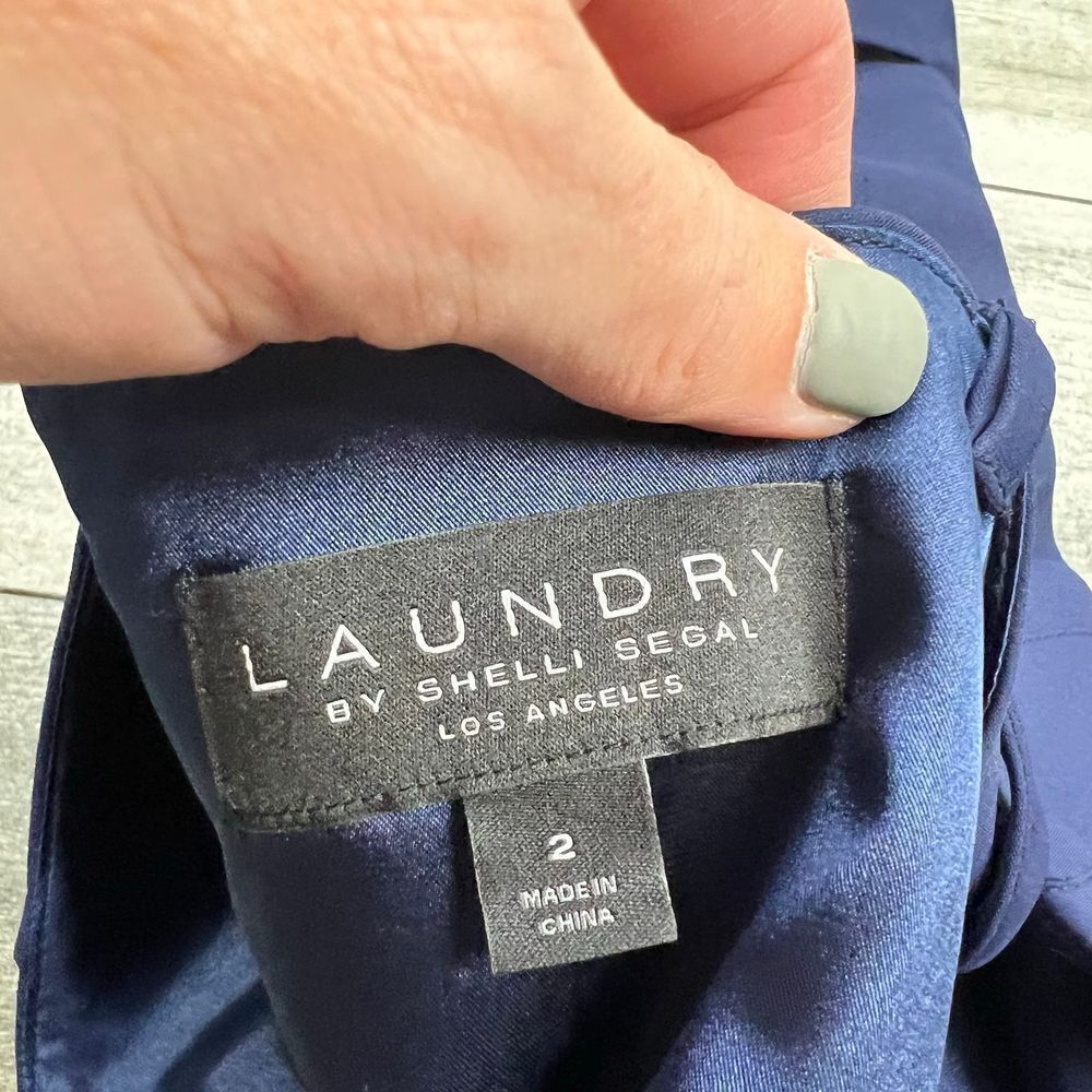 Laundry by Shelli Segal cropped off the shoulder blouse NWT - Picture 5 of 7